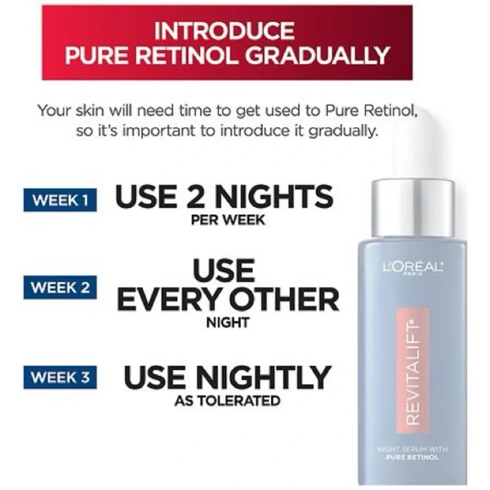 L'Oreal Revitalift Blue & Silver Serum Duo fine lines, wrinkles & dark circles
